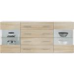 Reduzierte Braune Vladon Bari Sideboards aus Holz abschließbar Breite 0-50cm, Höhe 150-200cm 