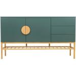 Dunkelgrüne Moderne xxxlutz Sideboards aus Massivholz mit Schublade Breite 100-150cm, Höhe 100-150cm, Tiefe 0-50cm 