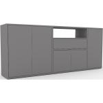 Sideboard Grau - Sideboard: Schubladen in Grau & Türen in Grau - Hochwertige Materialien - 190 x 80 x 35 cm, konfigurierbar