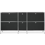Schwarze TCHIBO CN3 Sideboards pulverbeschichtet aus Metall mit Beinen Breite 150-200cm, Höhe 150-200cm, Tiefe 0-50cm 