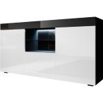 Reduzierte Schwarze Moderne Sideboards Breite 100-150cm, Höhe 50-100cm, Tiefe 0-50cm 