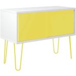 Gelbe Bisley Sideboards Schiebetüren aus Metall abschließbar Breite 50-100cm, Höhe 50-100cm, Tiefe 50-100cm 