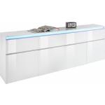 Reduzierte Weiße TECNOS Sideboards Breite 200-250cm, Höhe 50-100cm, Tiefe 0-50cm 
