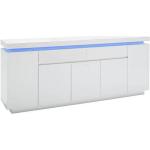 Weiße Moderne xxxlutz Sideboards Hochglanz lackiert aus MDF mit Schublade Breite 150-200cm, Höhe 200-250cm, Tiefe 0-50cm 