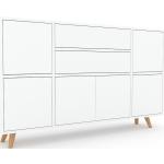 Weiße Skandinavische Mycs Design Sideboards mit Schublade Breite 0-50cm, Höhe 50-100cm, Tiefe 150-200cm 