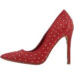 Rote Spitze High Heels & Stiletto-Pumps mit Nieten für Damen Größe 38 
