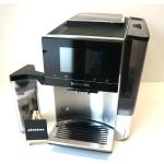 Weiße Skandinavische SIEMENS Kaffeevollautomaten aus Edelstahl mit Kaffeemühle 