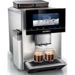 Silberne SIEMENS Kaffeevollautomaten aus Silber mit Kaffeemühle 