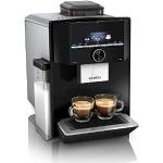 Siemens Kaffeevollautomat EQ.9 s300 TI923509DE, 10 individuelle Nutzerprofile, Milchbehälter, Premiummahlwerk, Heißwasserfunktion, Antikalk, automatische Dampfreinigung, extra leise, 1500 W, schwarz