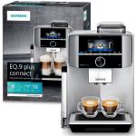 Schwarze SIEMENS Kaffeevollautomaten aus Edelstahl mit Kaffeemühle 