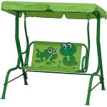 Siena Garden Froggy Hollywoodschaukel für Kinder (180 x 78 x 110 cm, Polyester, Grün)