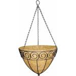 Braune 35 cm Runde Hanging Baskets 35 cm aus Stahl 