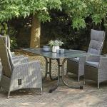 Anthrazitfarbene Siena Garden Lounge Gartenmöbel & Loungemöbel Outdoor aus Aluminium 4 Personen 
