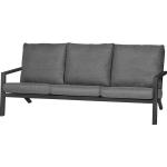 Reduzierte Graue Lounge Sofas pulverbeschichtet aus Textil Breite 50-100cm, Höhe 200-250cm, Tiefe 50-100cm 3 Personen 