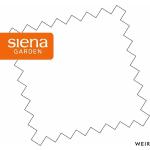 Weiße Siena Garden Seitenteile aus Kunststoff 4-teilig 