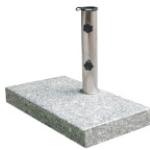 SIENA GARDEN, Schirmständer, Edelstahl/Granit, Rohrdurchmesser: 25 - 48 mm grau