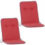 Rote Siena Garden Sesselauflagen Niedriglehner aus Baumwolle 2-teilig 