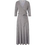 Reduzierte Bunte 3/4-ärmelige Sienna Maxi V-Ausschnitt Sommerkleider aus Jersey für Damen Größe XS 