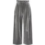 Reduzierte Graue Unifarbene Sienna Paperbag-Hosen mit Reißverschluss aus Polyester für Damen Größe XS 