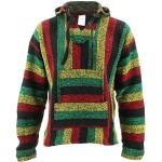 Siesta Mexikanischer Baja Jerga Kapuzenpullover Hippie Pullover, mehrfarbig, XL