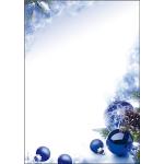 Reduzierte Blaue Sigel Weihnachtskarten DIN A4, 90g, 100 Blatt aus Papier 