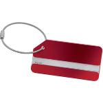 Rote Sigel Kofferanhänger & Gepäckanhänger aus Aluminium 