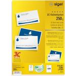 Reduzierte Sigel Blanko-Visitenkarten aus Papier 100-teilig 
