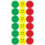 Rote Sigel Emoji Smiley Markierungspunkte 60-teilig 