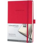 Rote Moderne Sigel Conceptum Notizbücher & Kladden DIN A5 aus Kunststoff 