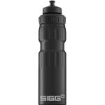 SIGG WMB Sports Black Touch Sport Trinkflasche (0.75 L), schadstofffreie und auslaufsichere Trinkflasche, federleichte Trinkflasche aus Aluminium