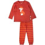Reduzierte Rote Unifarbene sigikid Bio Kinderschlafanzüge & Kinderpyjamas mit Fuchs-Motiv für Jungen Größe 110 