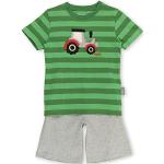 Grüne Motiv sigikid Bio Kinderschlafanzüge & Kinderpyjamas mit Traktor-Motiv aus Jersey für Jungen Größe 80 