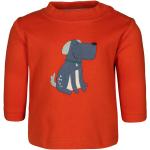 Orange Motiv Langärmelige sigikid Longsleeves für Kinder & Kinderlangarmshirts mit Hundemotiv aus Baumwolle Größe 80 