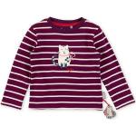 Weiße Langärmelige sigikid Longsleeves für Kinder & Kinderlangarmshirts mit Katzenmotiv aus Baumwolle für Mädchen Größe 122 