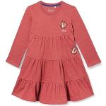 Reduzierte Rote Gepunktete sigikid Mini Kinderkleider A-Linie mit Eichhörnchenmotiv mit Volants für Mädchen Größe 98 für den für den Herbst 