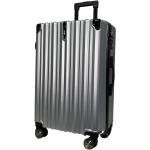 SIGN Reisekoffer ABS Koffer Trolley Hartschale Silber (55cm)