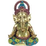 Reduzierte Goldene Asiatische 15 cm Signes Grimalt Ganesha Figuren aus Kunstharz 