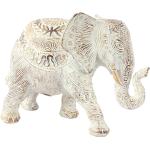 Reduzierte Weiße Moderne 15 cm Signes Grimalt Elefanten Figuren aus Kunstharz 