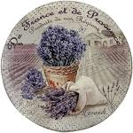 Lavendelfarbene Motiv Retro Signes Grimalt Runde Topfuntersetzer mit Mandala-Motiv aus Keramik 