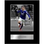 Jamie Vardy, signiertes Foto mit Passepartout, Leicester City FC