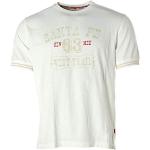 Weiße Kurzärmelige Signum Rundhals-Ausschnitt T-Shirts für Herren Größe L 
