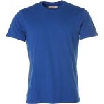Blaue Kurzärmelige Signum Rundhals-Ausschnitt T-Shirts für Herren Größe M 