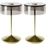 Goldene Moderne Sigor LED Tischleuchten & LED Tischlampen aus Glas 2-teilig 