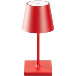 Rote Sigor Nachttischlampen & Nachttischleuchten pulverbeschichtet wiederaufladbar 