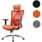 Orange Moderne Ergonomische Bürostühle & orthopädische Bürostühle  aus Textil höhenverstellbar Breite 50-100cm, Höhe 100-150cm, Tiefe 50-100cm 