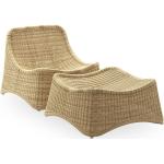 Sika Design Lounge-Sessel Chill mit Hocker Natur
