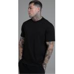 Schwarze Oversize Siksilk T-Shirts aus Baumwolle für Herren Größe XL 2-teilig 