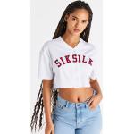SikSilk WeiÃŸes Baseball Crop Jersey | XXXS
