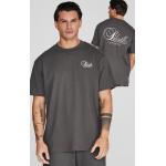 Schwarze Oversize Siksilk T-Shirts aus Baumwolle für Herren Größe XL 