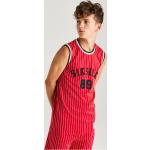 Reduzierte Rote Siksilk Herrenwesten mit Basketball-Motiv aus Polyester 